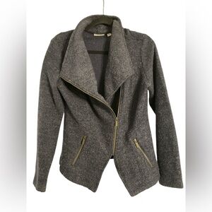 Halogen Dark Blue Moto Style Jacket